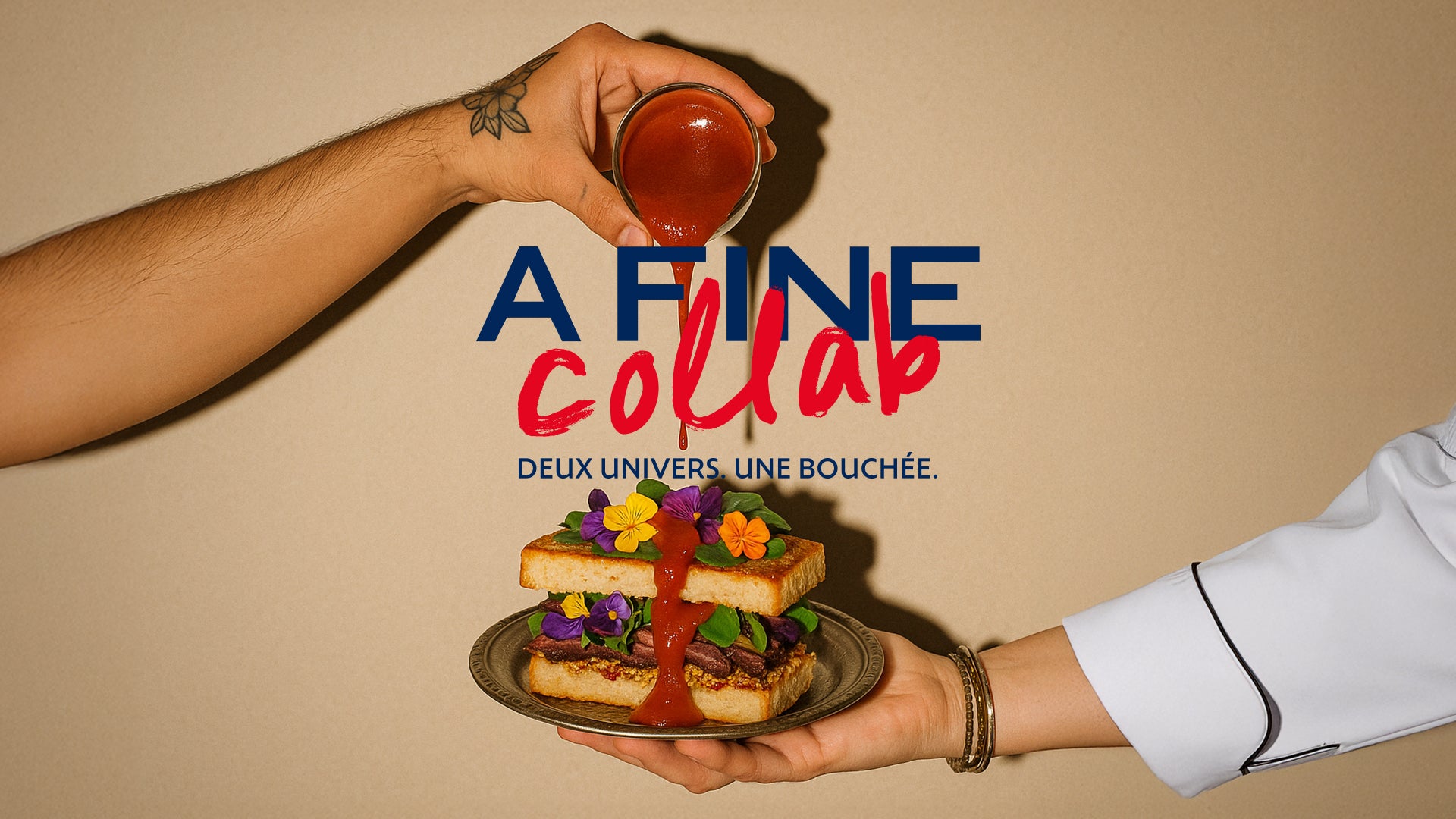 A Fine Collab header