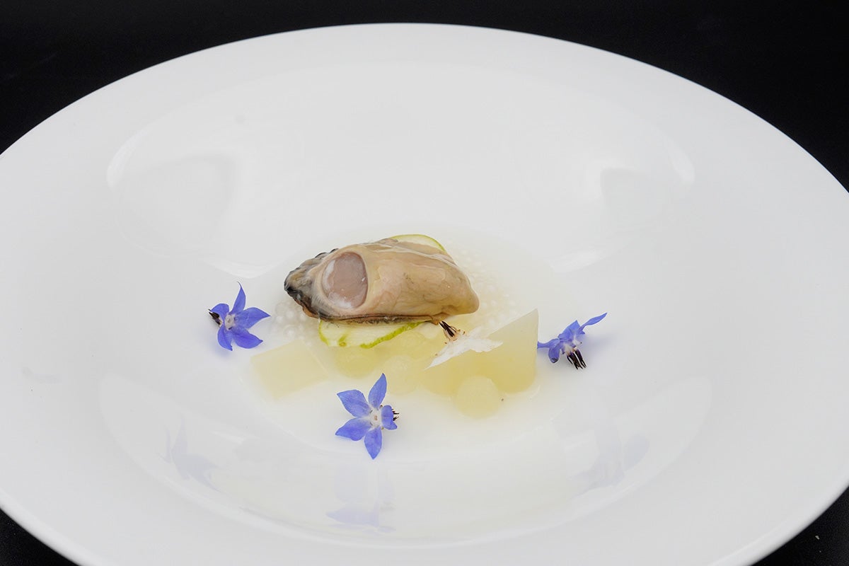 Huître et poire