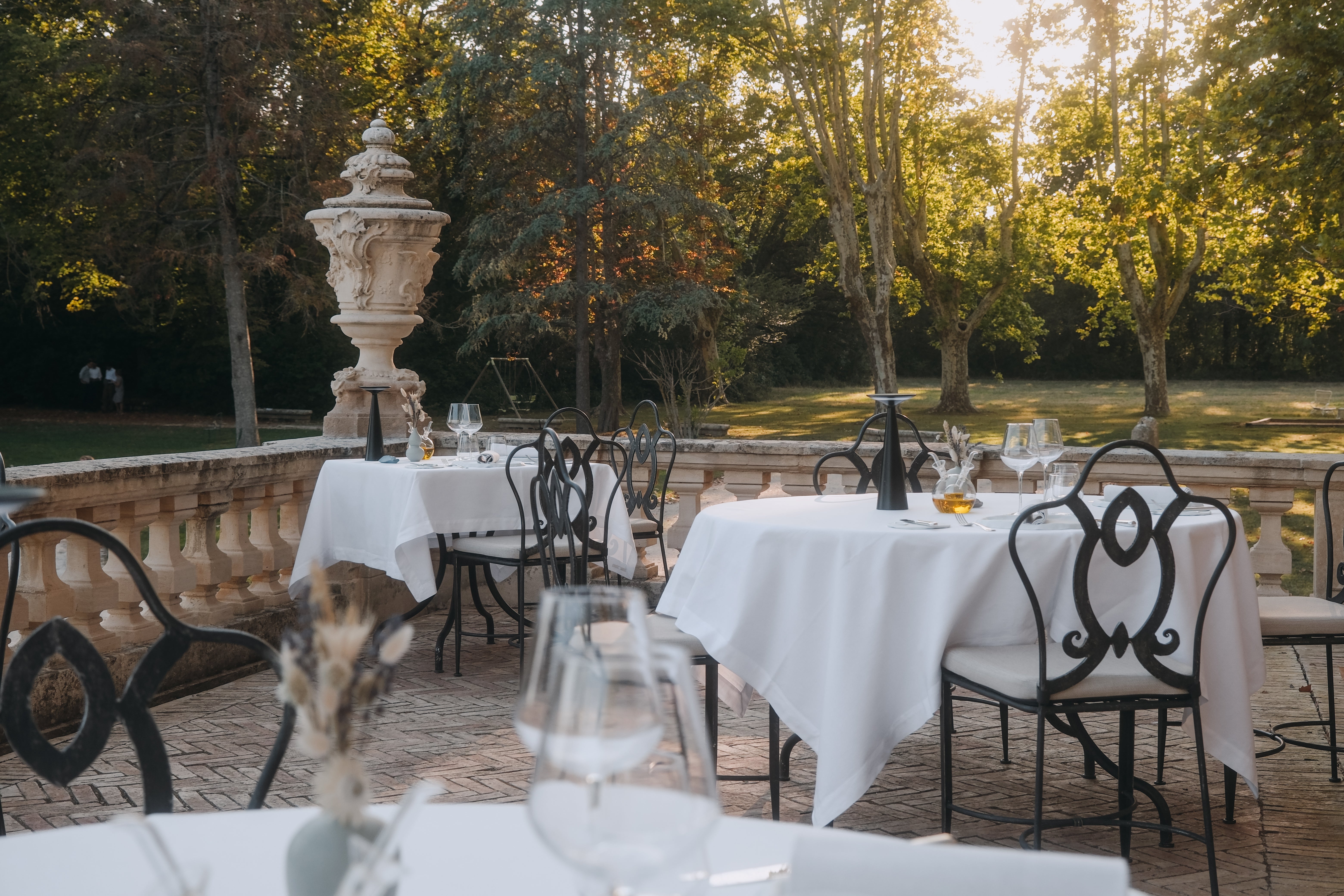 Tables au Château de Fonscolombe
