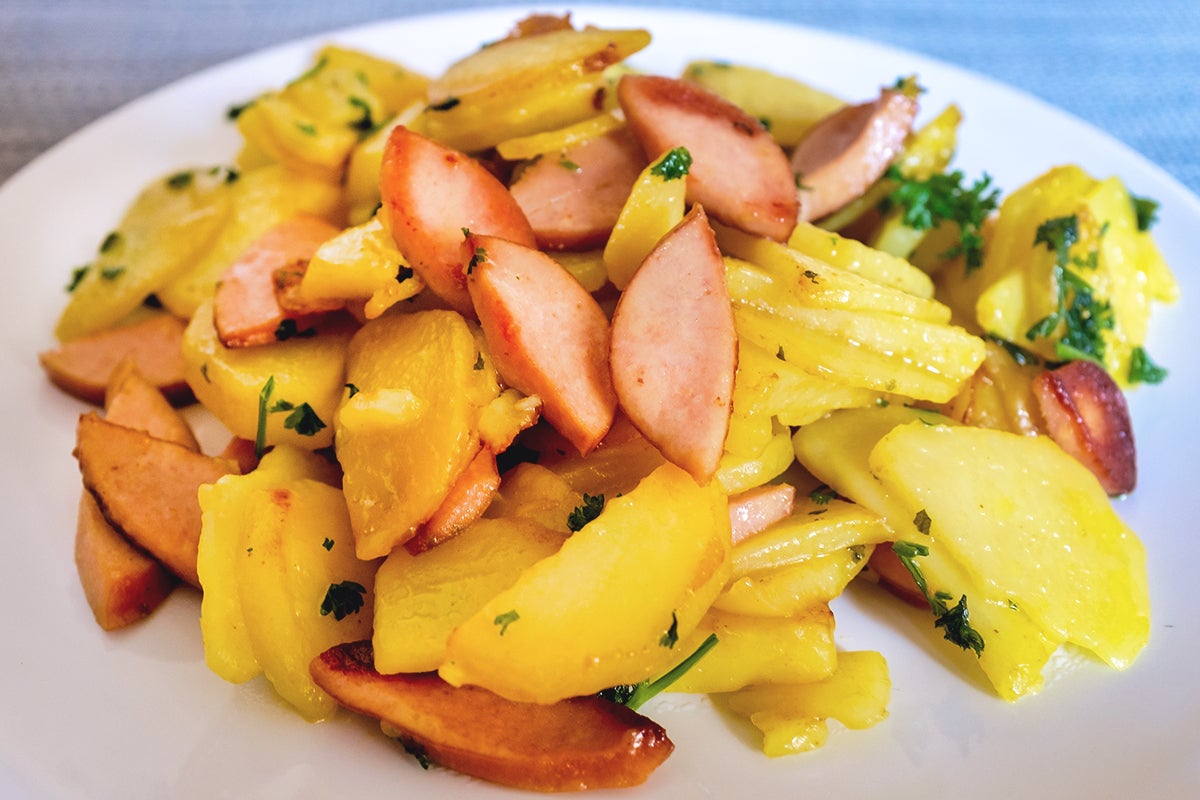 Salade pommes de terre et cervelas