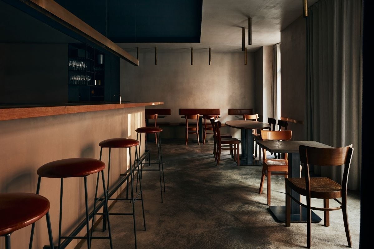 Intérieur du restaurant Coda à Berlin.