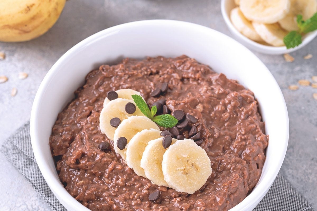 Porridge au chocolat