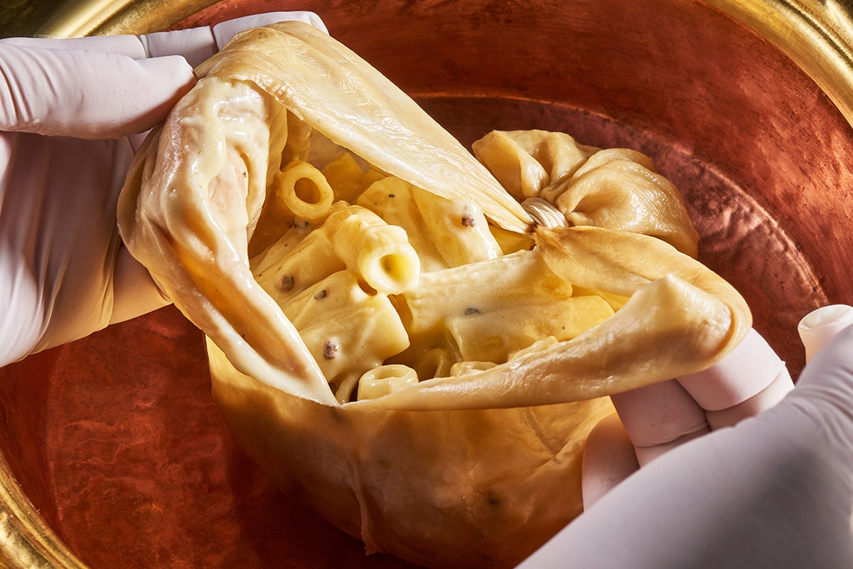 Rigatoni cacio e pepe – plat du Lido 84.