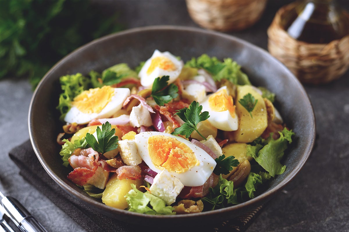 Salade de pommes de terre aux œufs