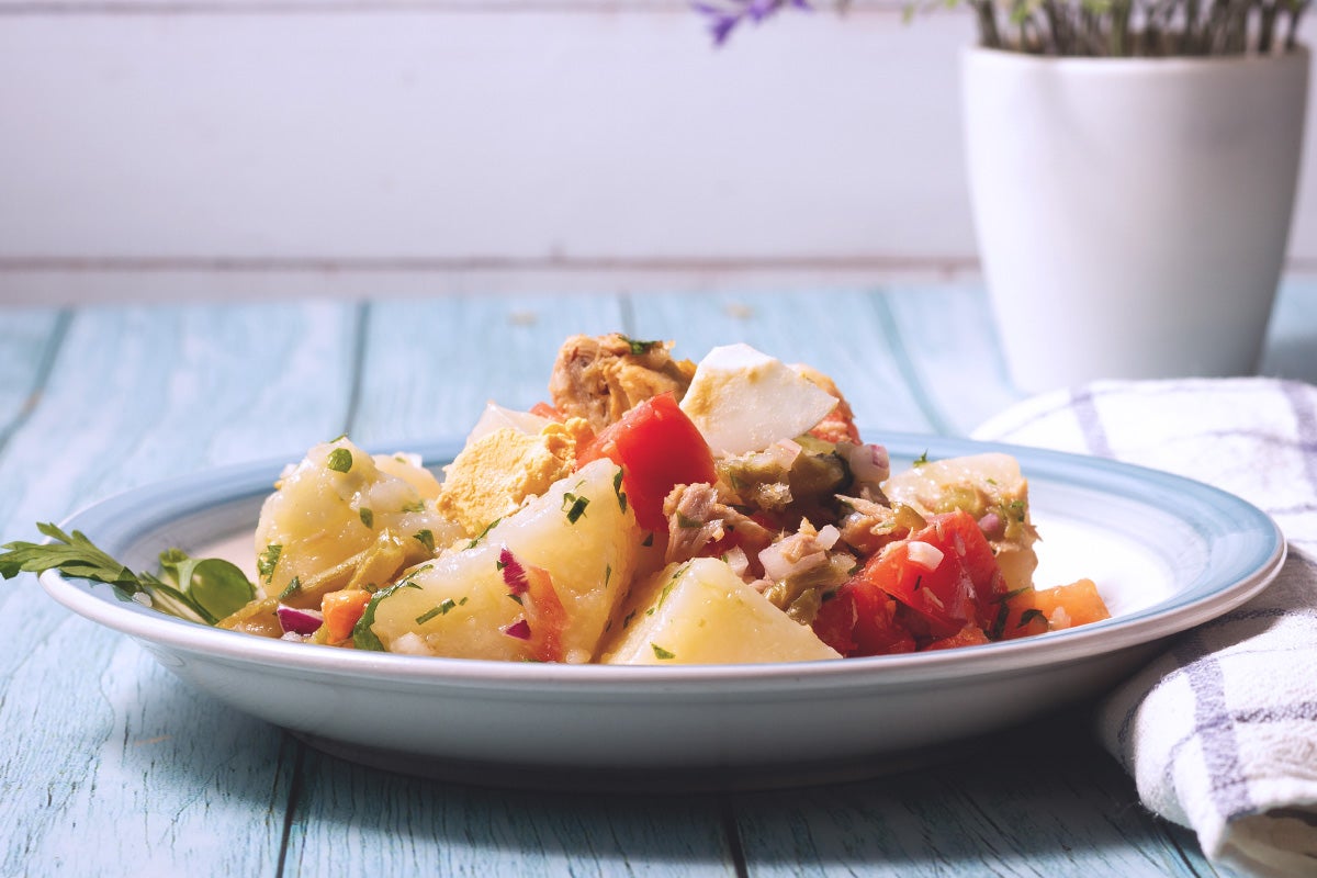 Salade de pommes de terre au thon