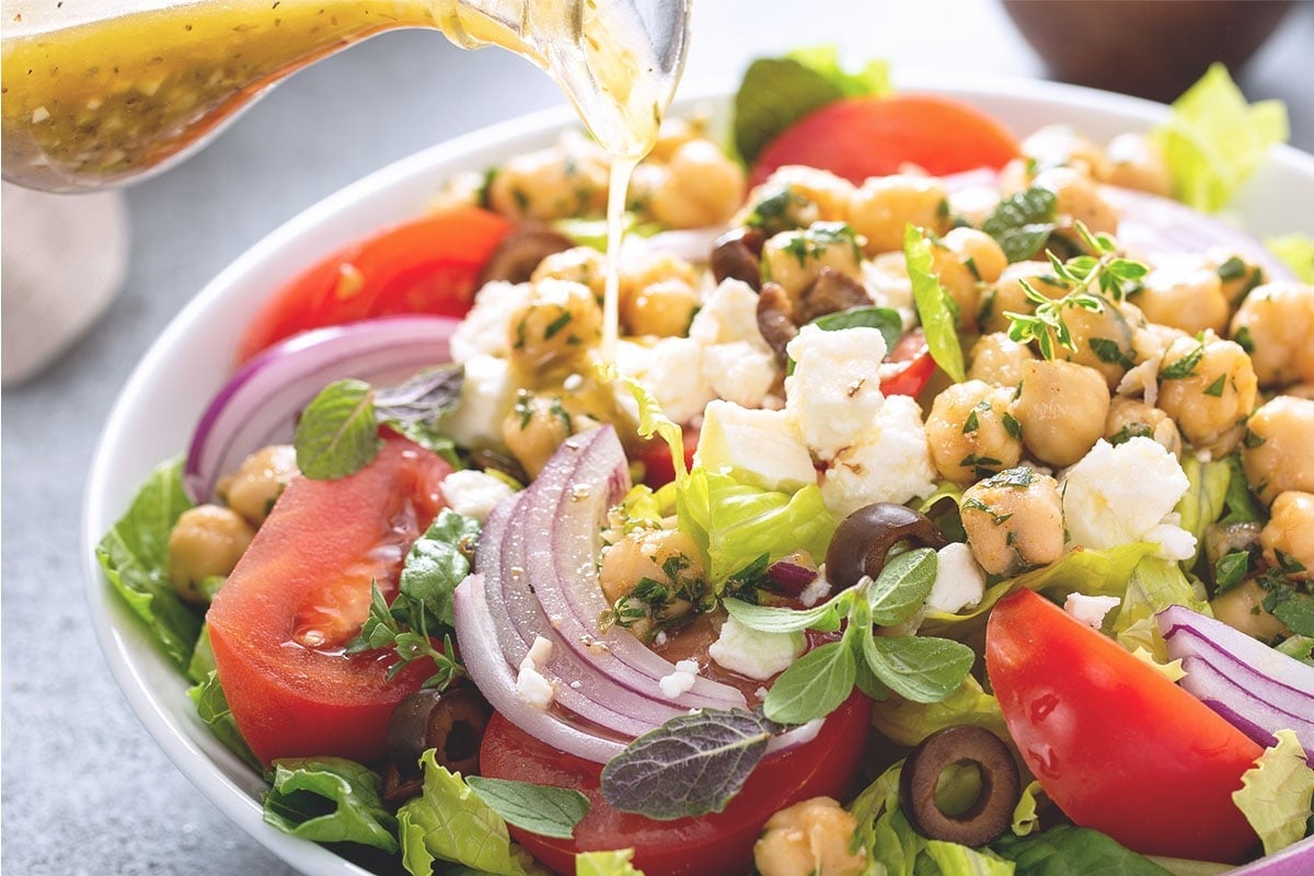 Salade méditerranéenne de pois chiches