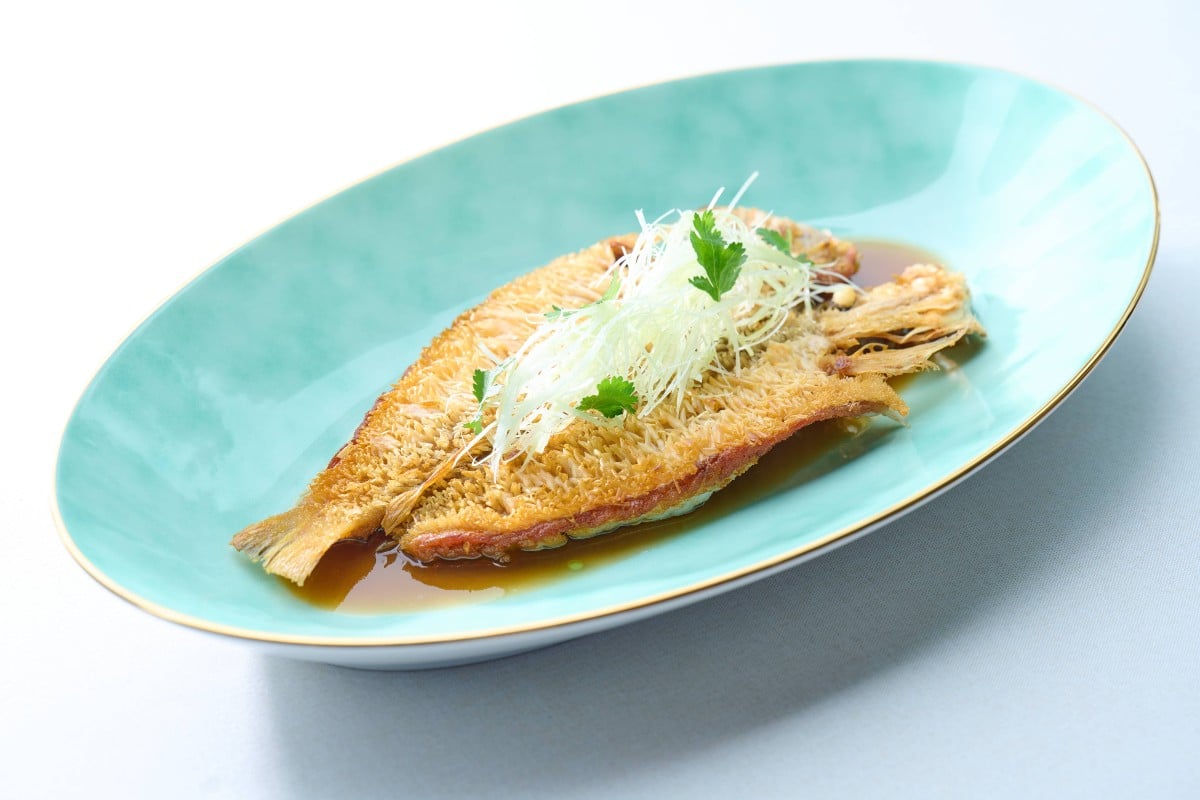 Tilefish croustillant de Wing à Hong Kong.