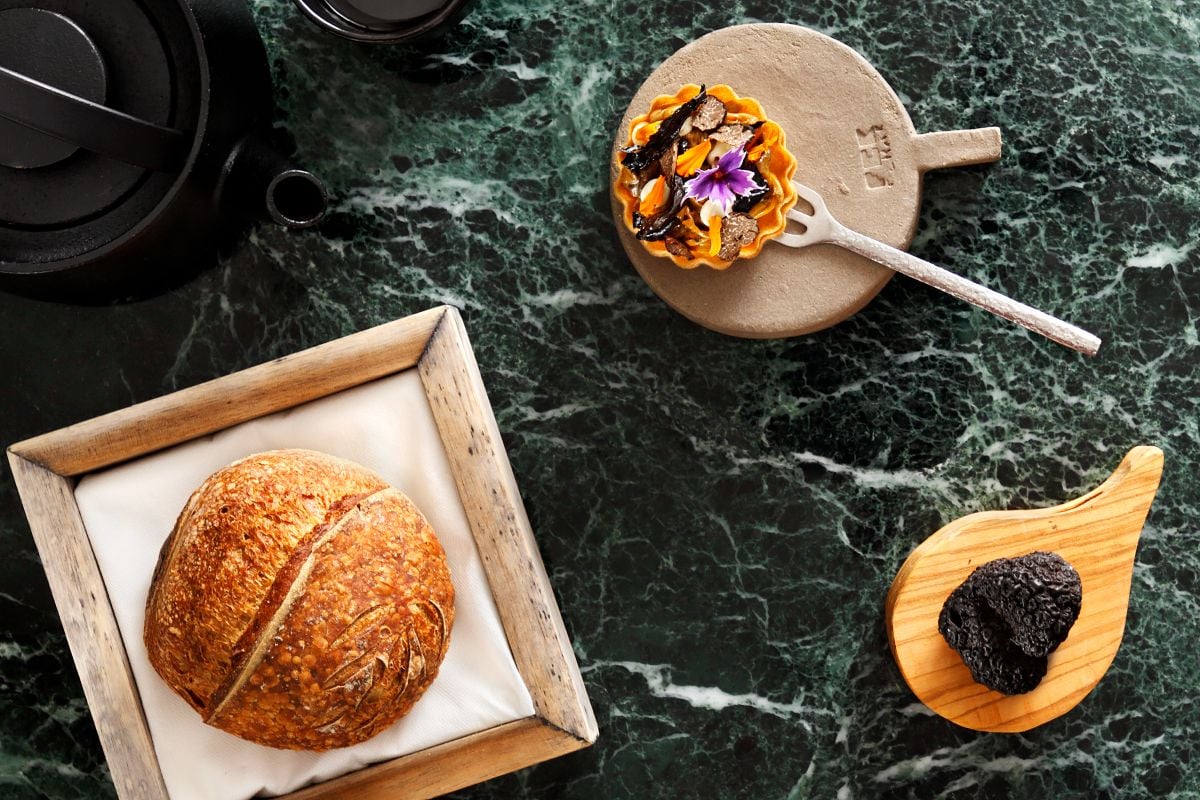 Tout sur les champignons et le fromage, plat du restaurant CTC à Athènes.