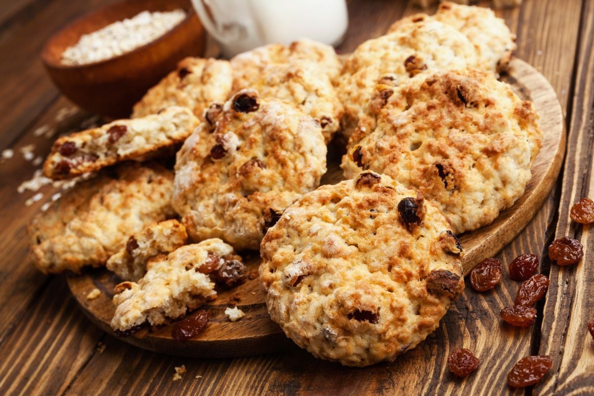 Biscuits d'avoine aux raisins secs