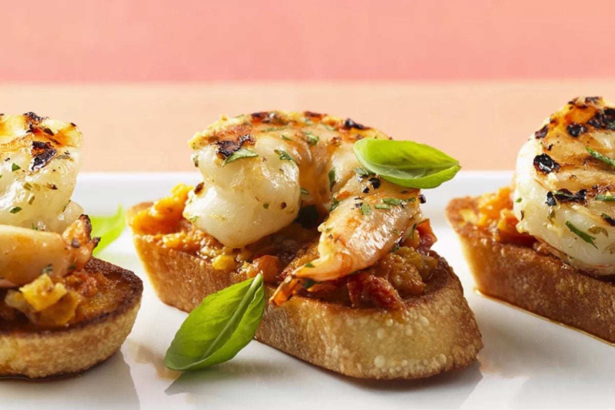 Bruschetta aux crevettes - Fine Dining Lovers