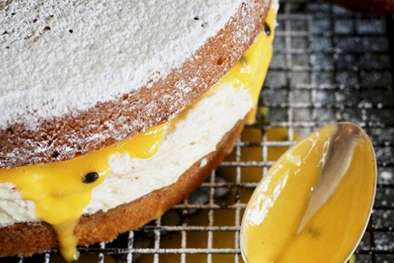 gâteau aux fruits de la passion