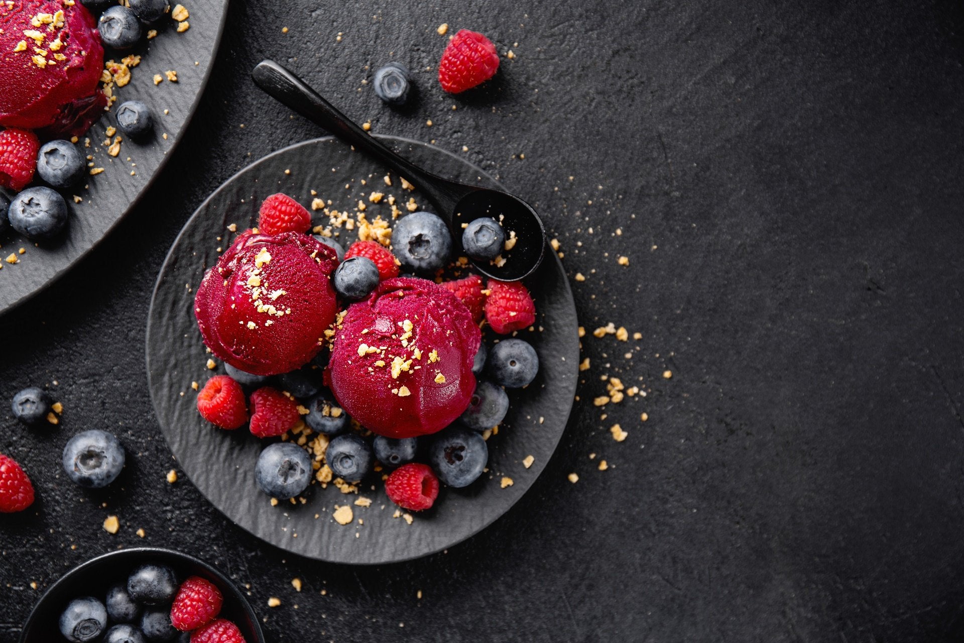 Sorbet aux fruits rouges sans lactose