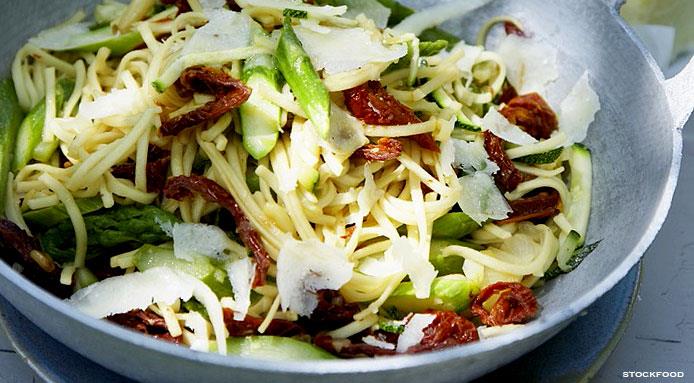 salades pates tomates sechees