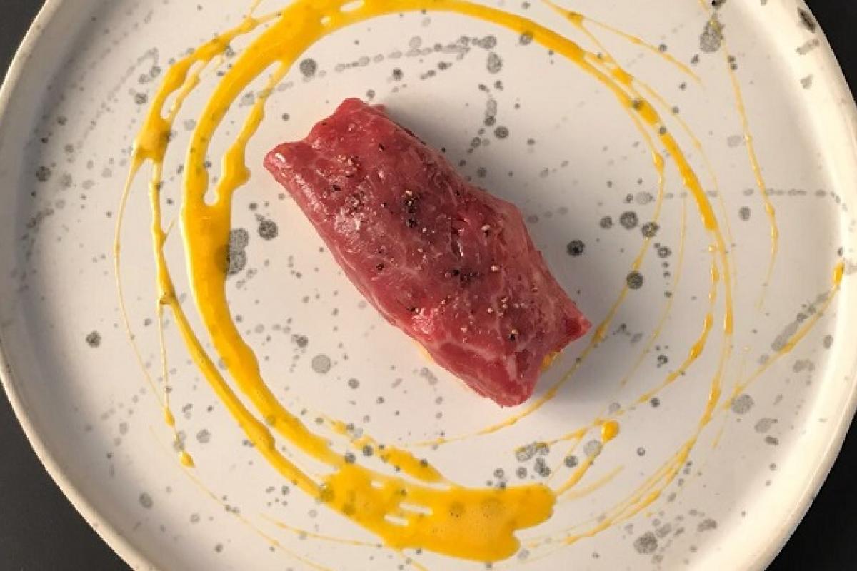 langoustine et presa ibérique