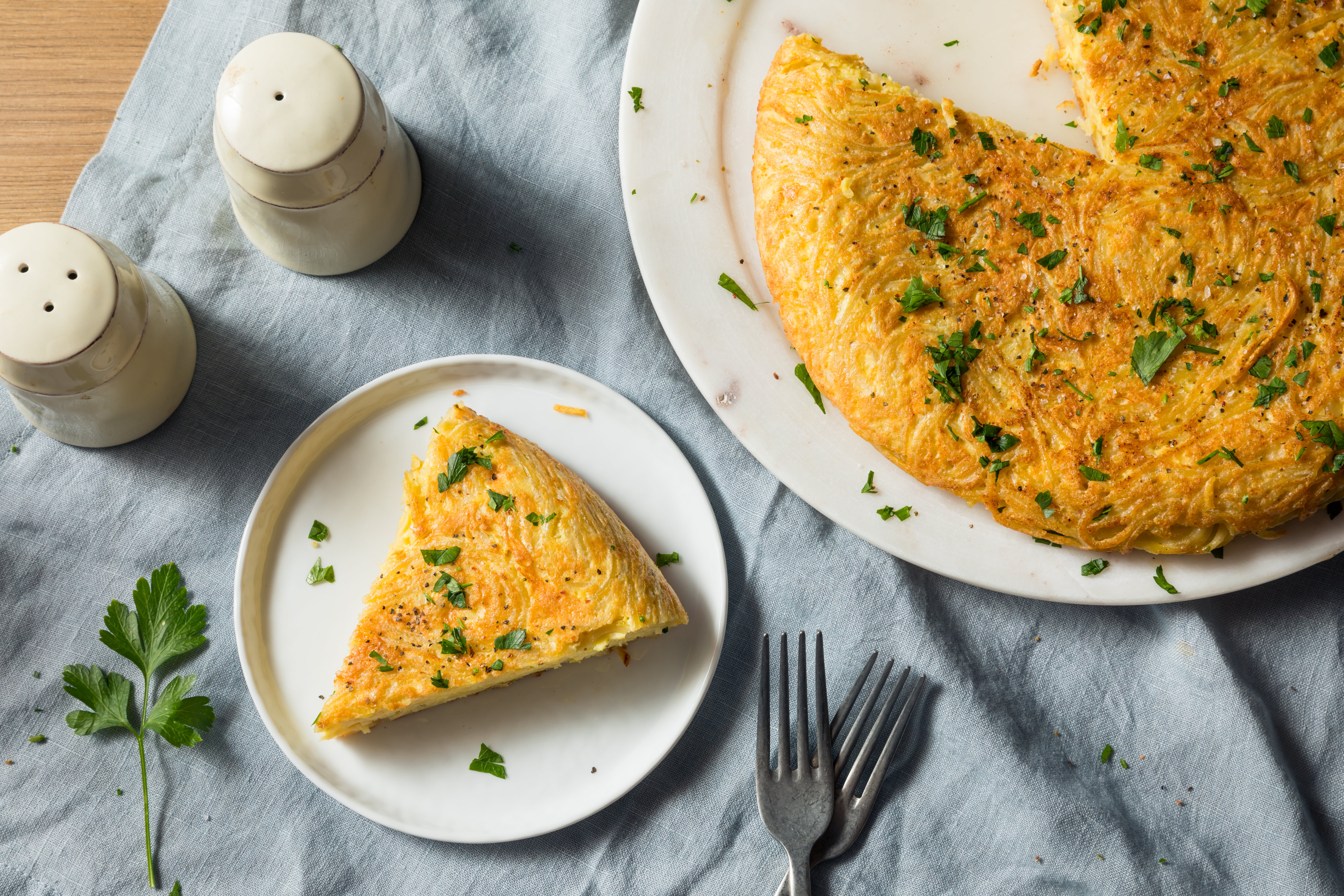 Omelette de pâtes