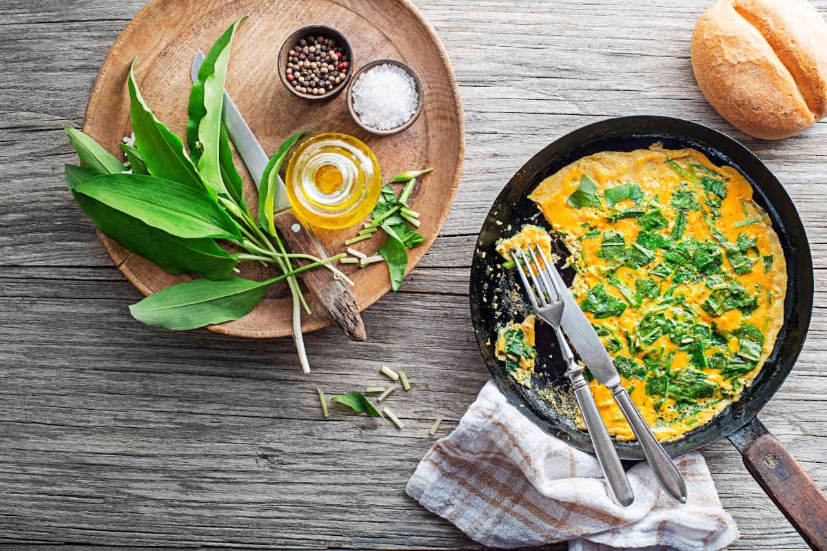 Omelette à l'ail des ours - Fine Dining Lovers