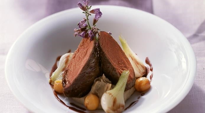 Filet de chevreuil aux marrons Filet de chevreuil aux marrons