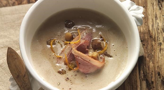 Velouté de marrons et canard Velouté de marrons et canard
