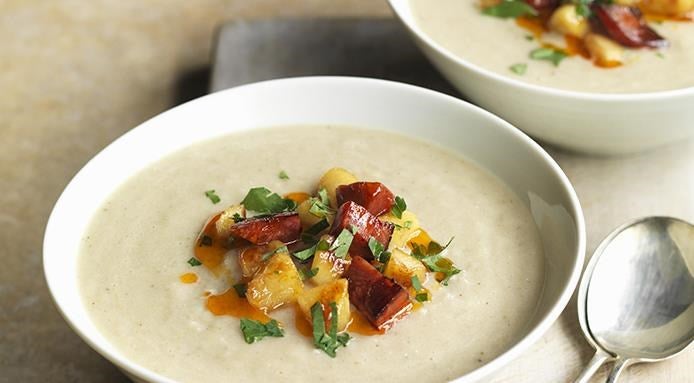 Velouté de marrons et topinambours Velouté de marrons et topinambours