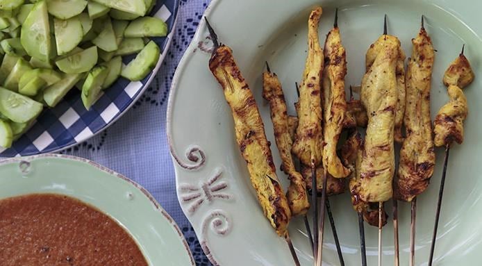 Brochettes satay