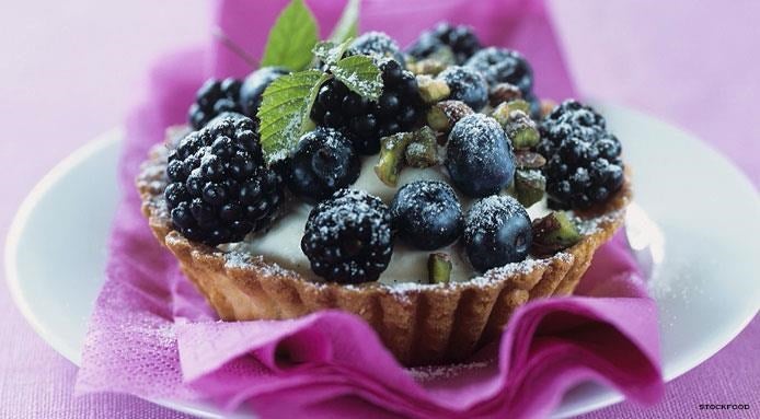 tarte aux myrtilles et mures