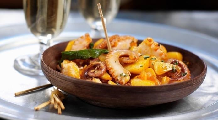 salade de poulpe et pommes de terre