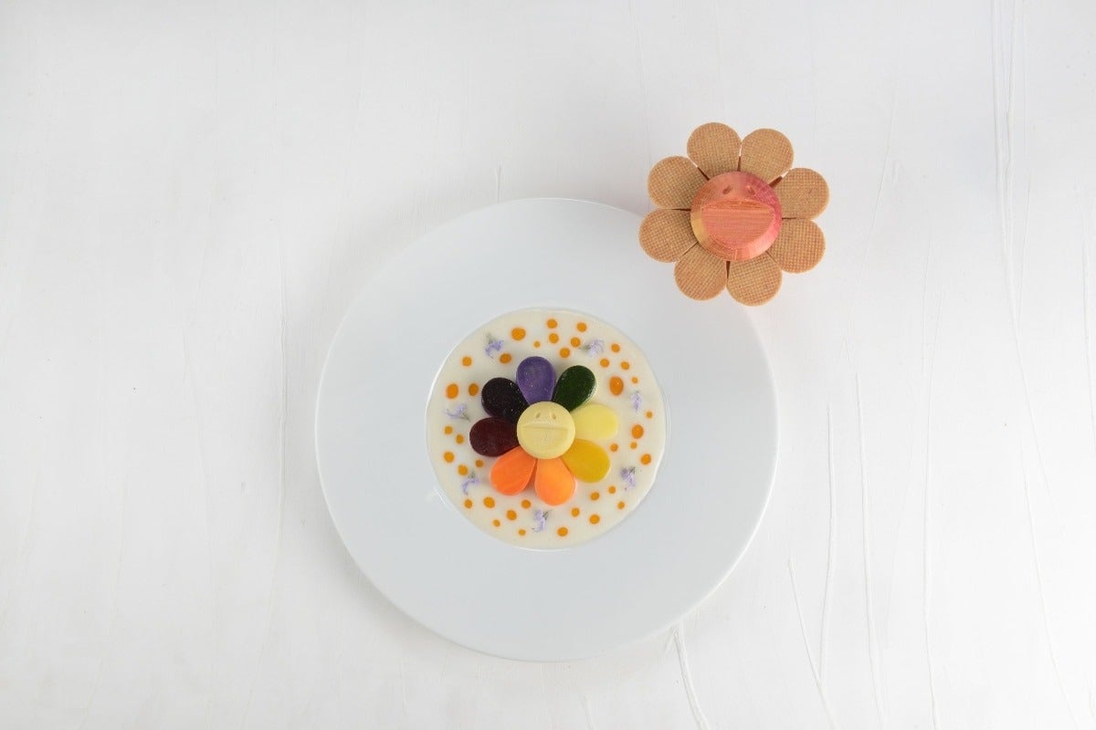 La quiche de légumes inspirée des fleurs de Takashi Murakami
