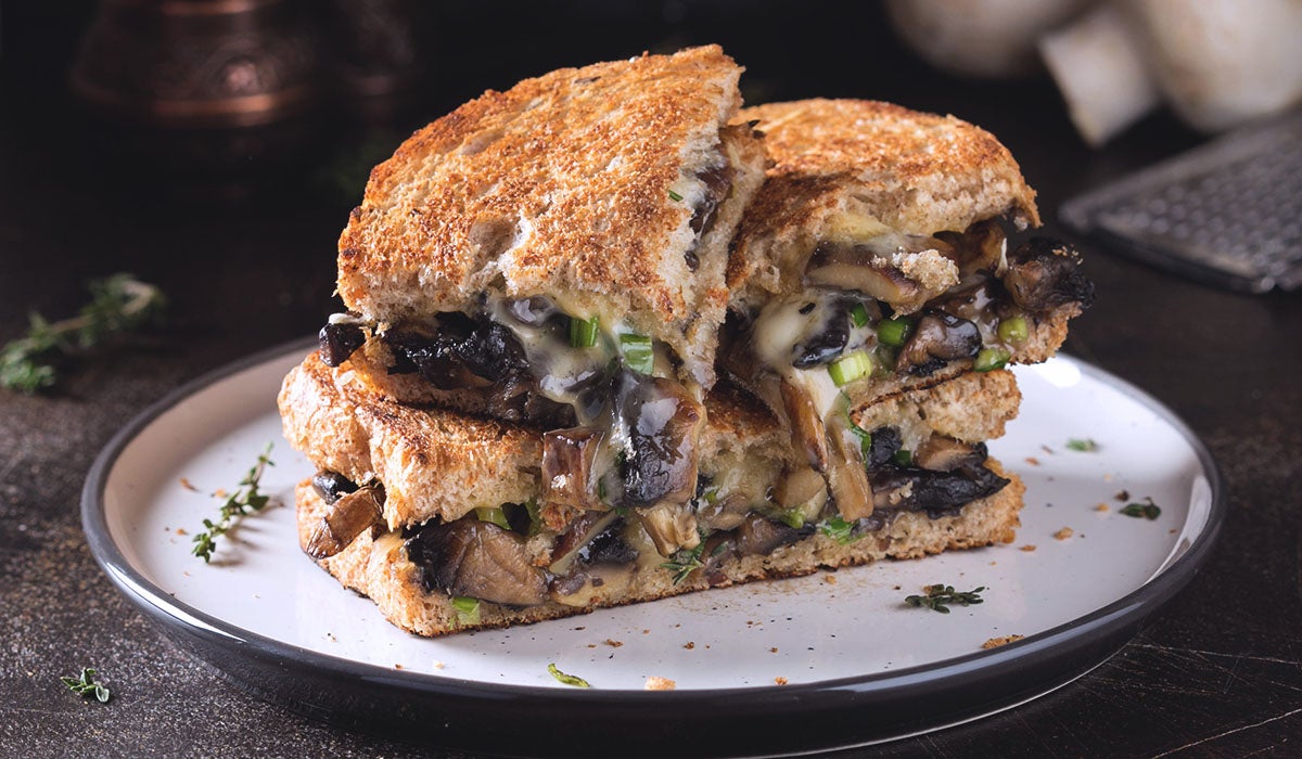 Sandwich aux champignons