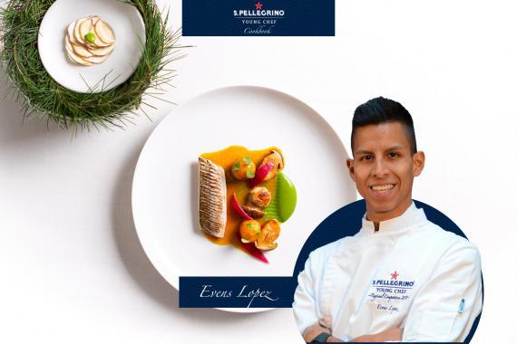 Maquereau mi-cuit, cèpes, pommes de terre glacées et purée de persil - Evens Lopez 