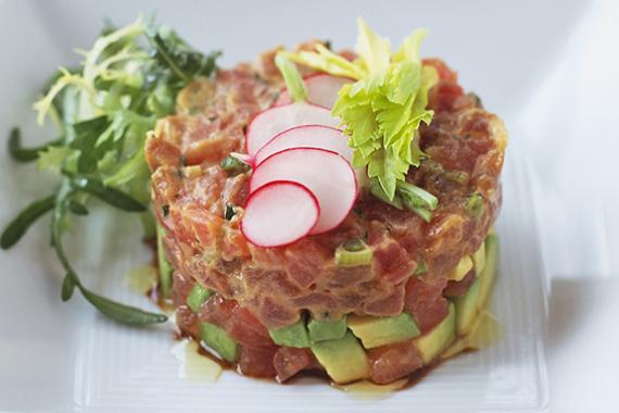 tartare de thon avec radis