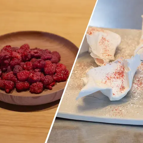 Coussin de framboises - César Troisgros pour Why Waste 