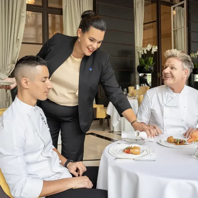 Gordon Ramsay et Gabriele Ravasio - Photo Kevin Gompertz Agence Make