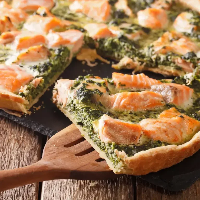 quiche saumon epinard - Fine Dining Lovers