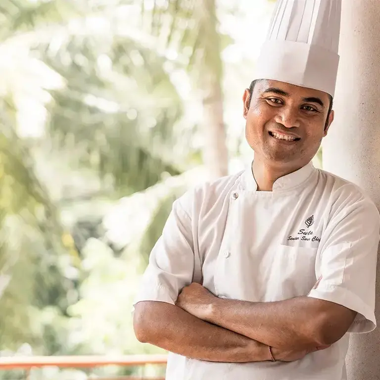 Le chef Wayan Sutariawan du Four Seasons Resort Bali à Sayan