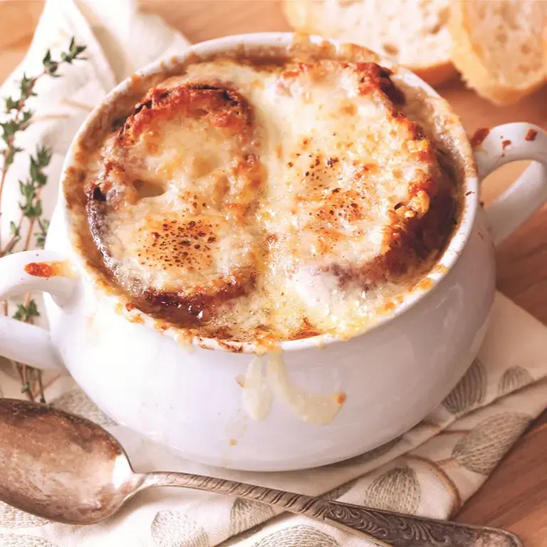 soupe à l'oignon