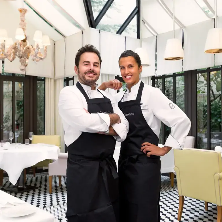 Chefs Oliver Piras et Alessandra Del Favero - Il Carpaccio