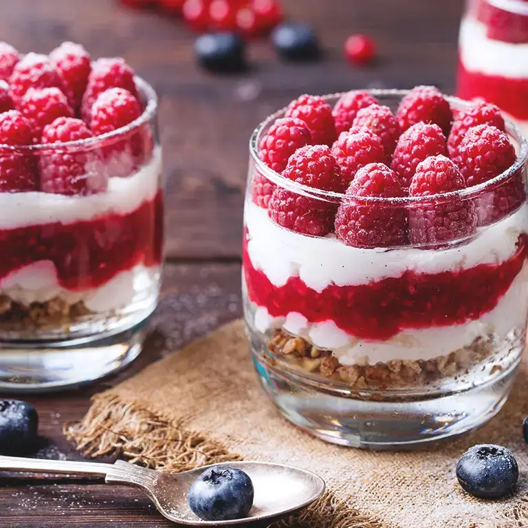 desserts framboises