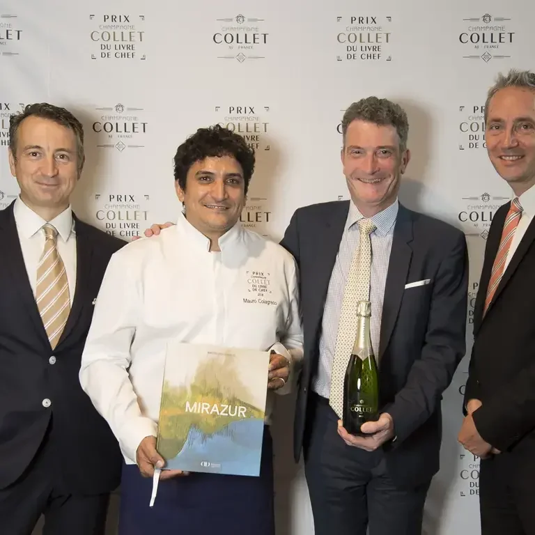 Mauro Colagreco remporte le prix du Champagne Collet du livre de chef