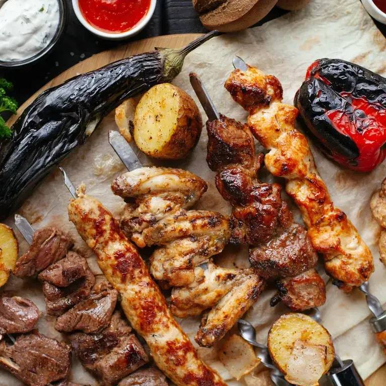 viande et légumes cuits à la plancha - Fine Dining Lovers