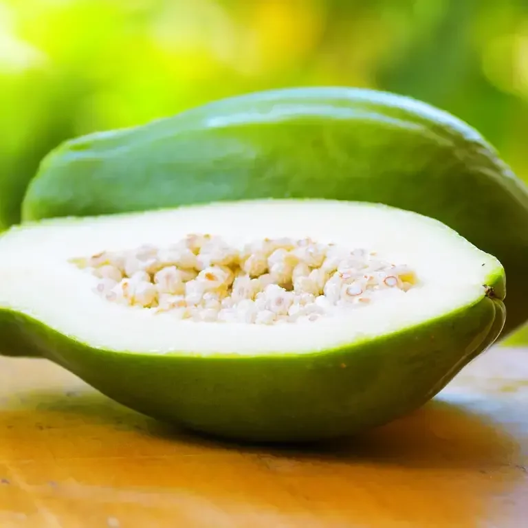 papaye verte fruit - Fine Dining Lovers