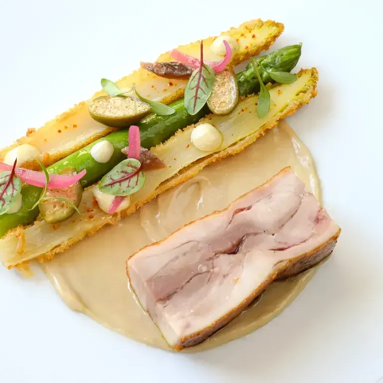 Volaille, asperges et tonato