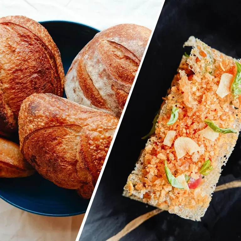 Mille-feuille de pain rassis et tomate - Dominique Crenn pour Why Waste