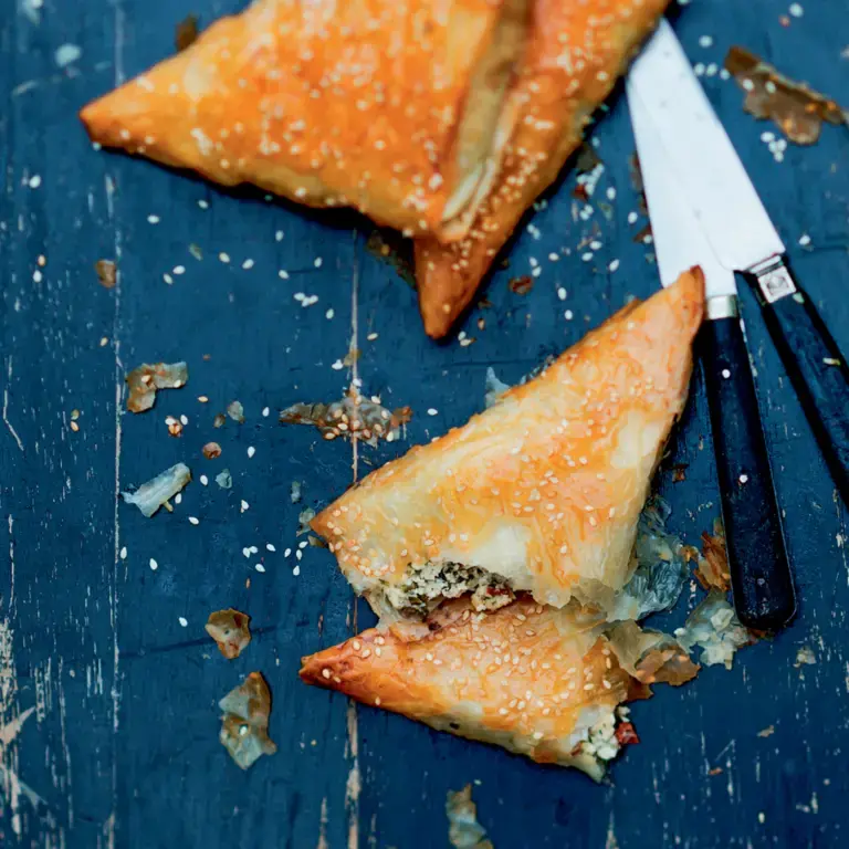 feuilletés aux épinards