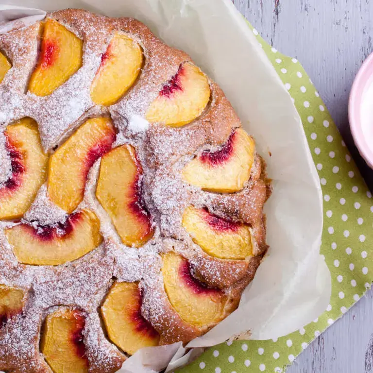 gâteau aux pêches - Fine Dining Lovers