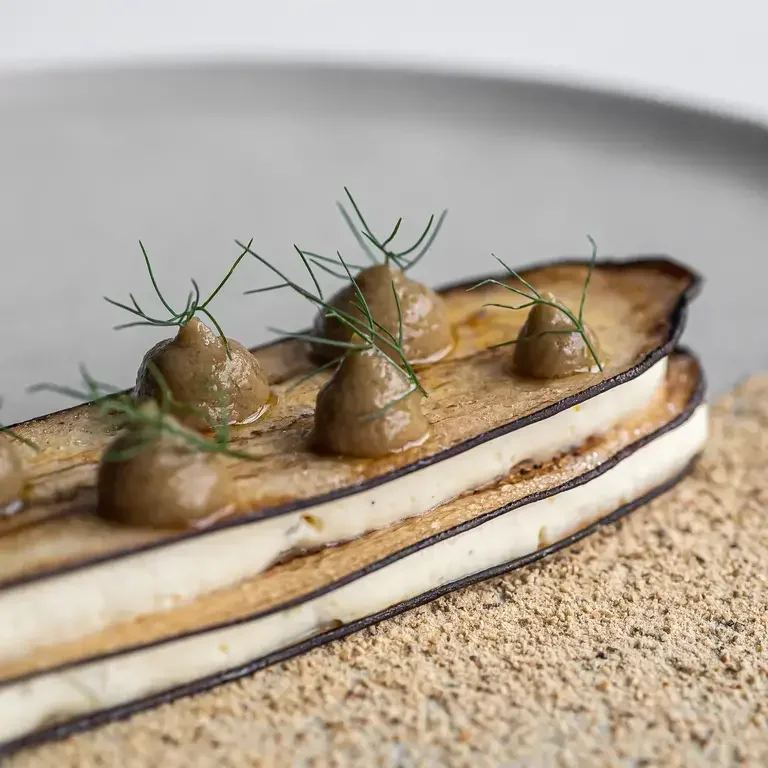 millefeuille aubergine