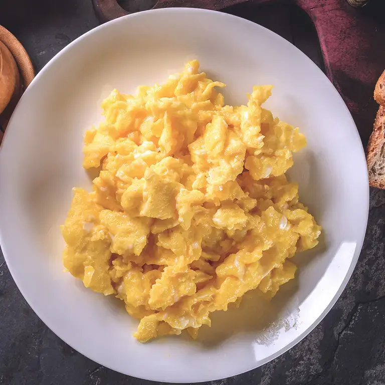 oeufs brouillés nature