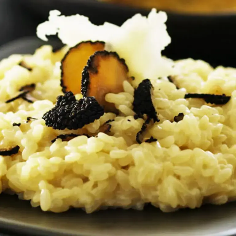 Recette risotto truffes et Parmesan, cuisine italienne