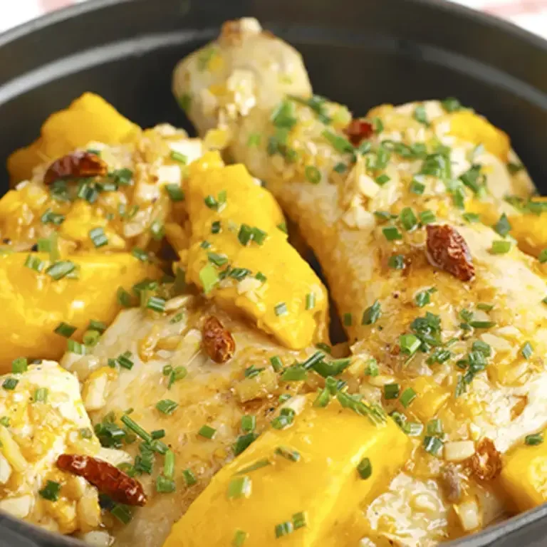 Recette du poulet en cocotte à la mangue