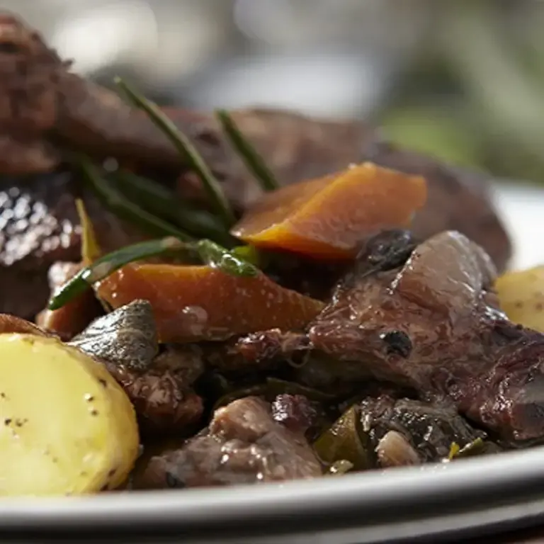 Poulet cocotte façon coq au vin