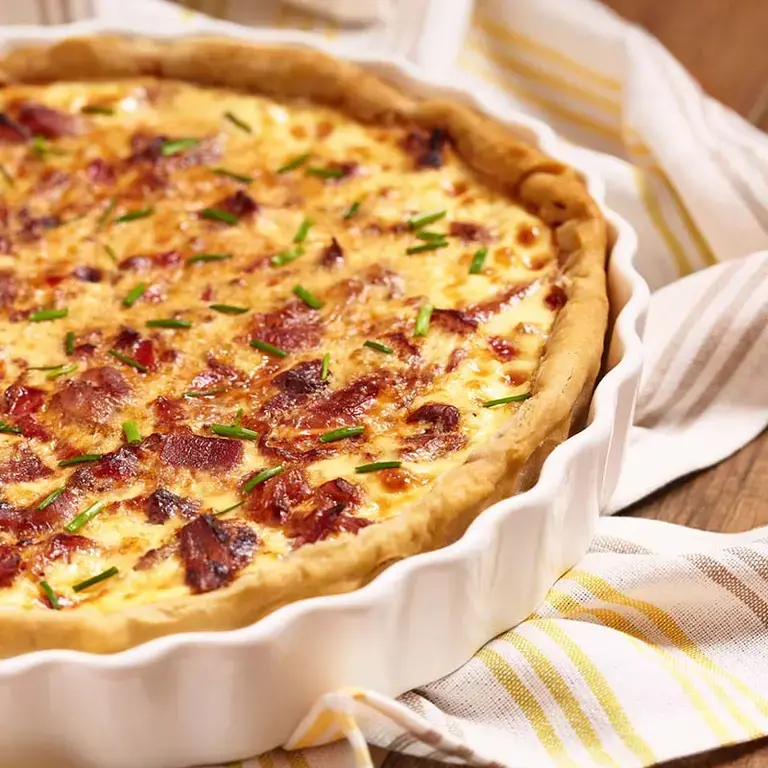 quiche aux lardons et oignons - Fine Dining Lovers